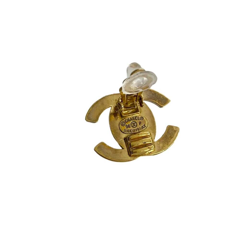 Chanel Cc Logo Clip-On Earrings Metal #208809C10B - Picture 2 of 5